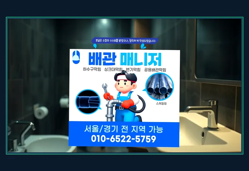 죽전동 첨단 배관 내시경 정밀 탐지 현장 시공 사진