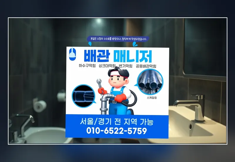 관악 신사동 식당 그리스트랩 침전물 정화 현장 시공 사진