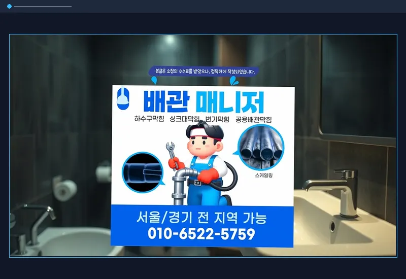 장안동 플렉스 샤프트 관로 이물질 분쇄 현장 시공 사진