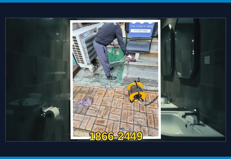 강화 삼산면 초고압 세척 배관 스케일링 현장 시공 사진