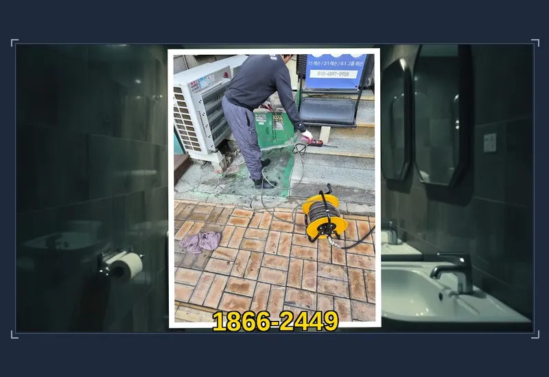성북동 식당 그리스트랩 침전물 정화 현장 시공 사진