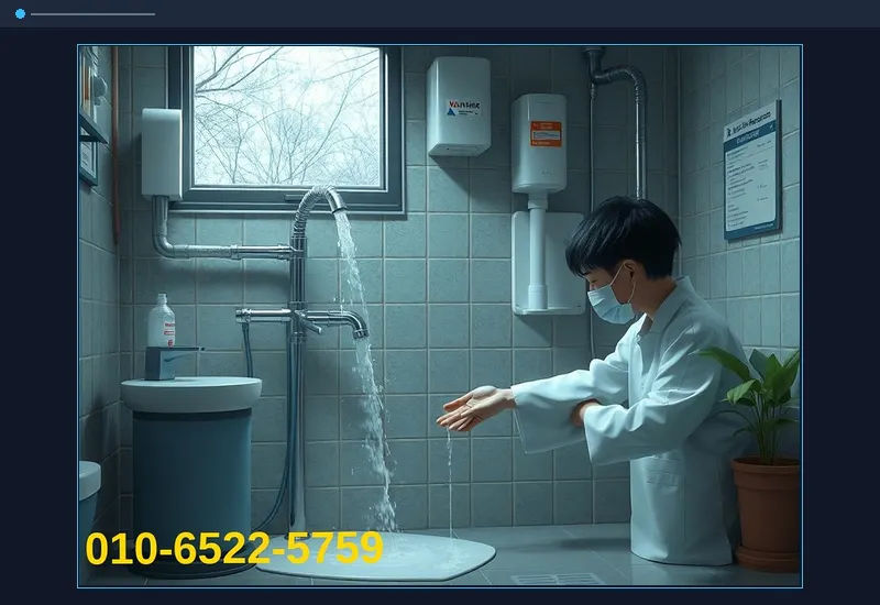김포 대곶면 아파트 공용 입상관 고압 세정 현장 시공 사진