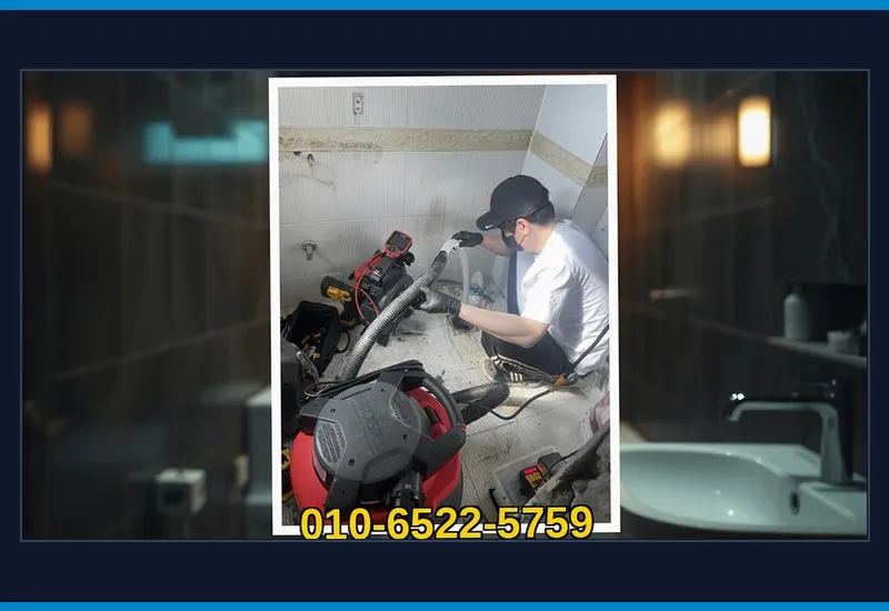 가평 상면 플렉스 샤프트 관로 이물질 분쇄 현장 시공 사진