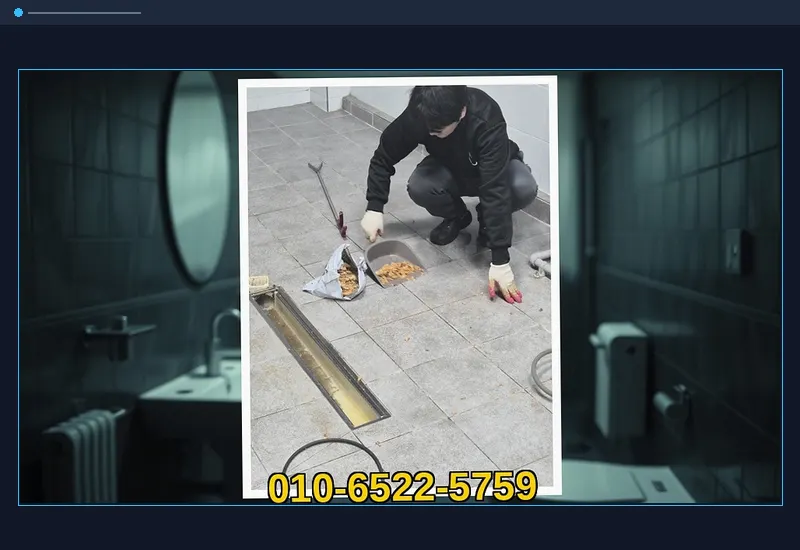 가산 가산동 화장실 변기 오수관 정밀 통수 현장 시공 사진
