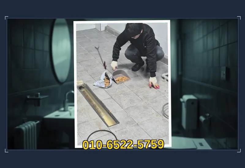 평촌동 첨단 배관 내시경 정밀 탐지 현장 시공 사진
