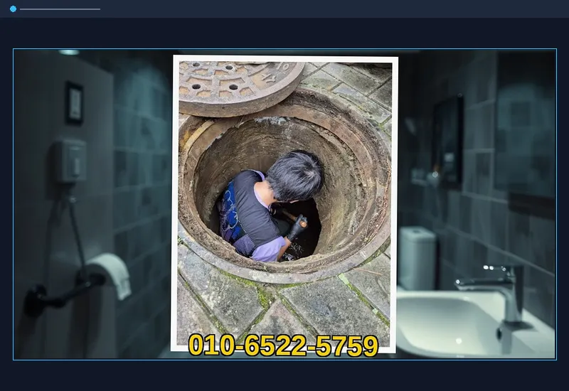 동구 화수동 플렉스 샤프트 관로 이물질 분쇄 현장 시공 사진