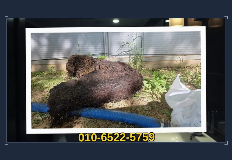 광진구동 싱크대 하부 배관 유지방 분쇄 현장 시공 사진