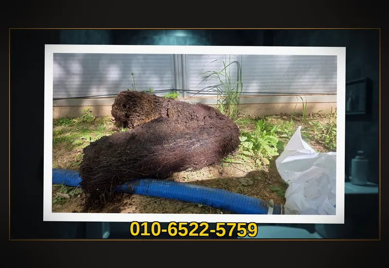 영통 원천동 아파트 공용 입상관 고압 세정 현장 시공 사진