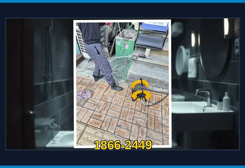 중구 율목동 아파트 공용 입상관 고압 세정 현장 시공 사진