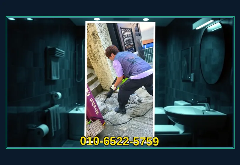 구리 첨단 배관 내시경 정밀 탐지 현장 시공 사진