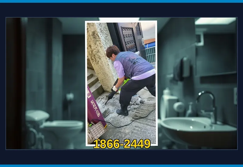 영종 영종동 초고압 세척 배관 스케일링 현장 시공 사진
