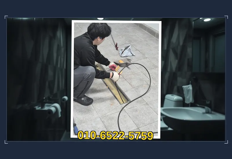 오산 신장동 식당 그리스트랩 침전물 정화 현장 시공 사진