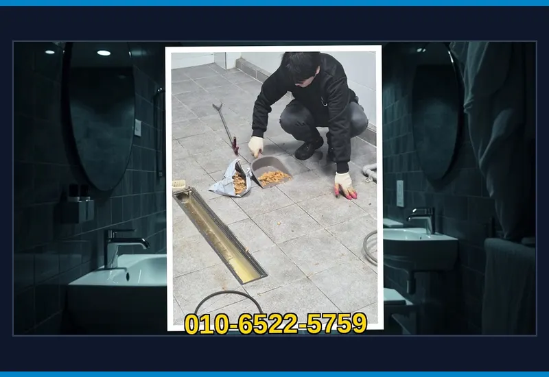 서대문 홍동 아파트 공용 입상관 고압 세정 현장 시공 사진
