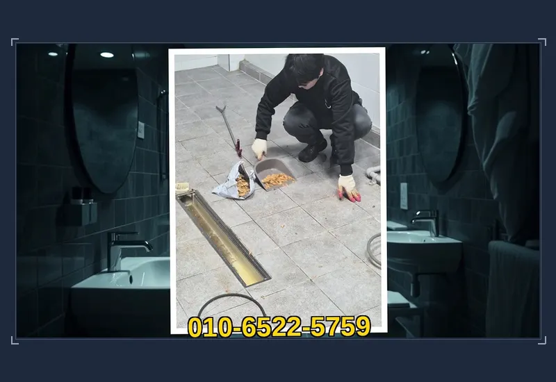 문정동 외부 우수관 맨홀 슬러지 준설 현장 시공 사진