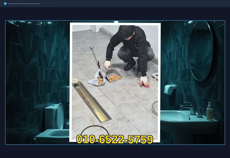 수원 지동 플렉스 샤프트 관로 이물질 분쇄 현장 시공 사진